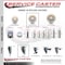 Service Caster 4 Inch Nylon 10 MM Threaded Stem Caster Set 2 Brakes SCC SCC-TS20S414-NYS-M1015-2-PLB-2 - alternate 4
